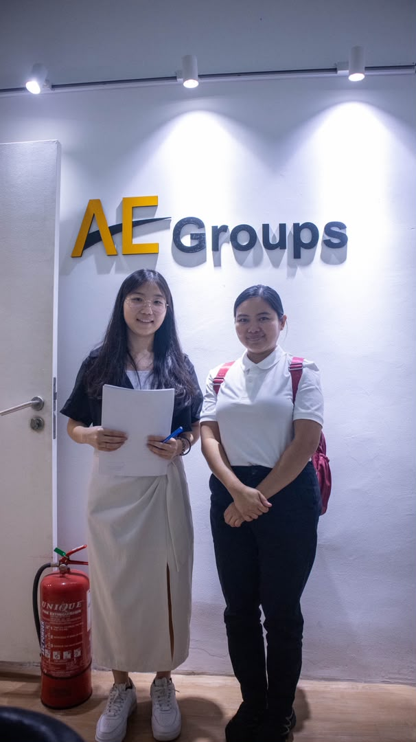 Candidates visiting the AE Groups office